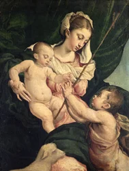 Madonna und Kind mit dem Heiligen Johannes, ca. 1570